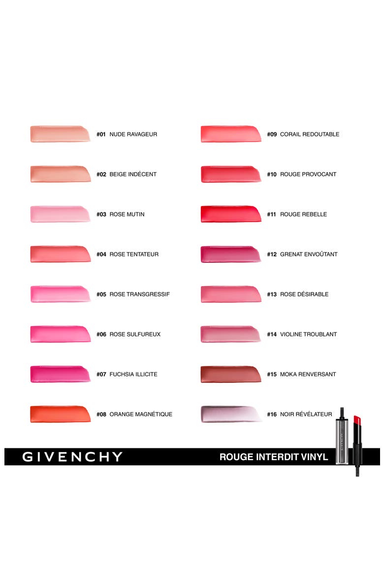 Rouge Interdit Vinyl Extreme Shine Lipstick, Alternate, color, 16 NOIR REVELATEUR