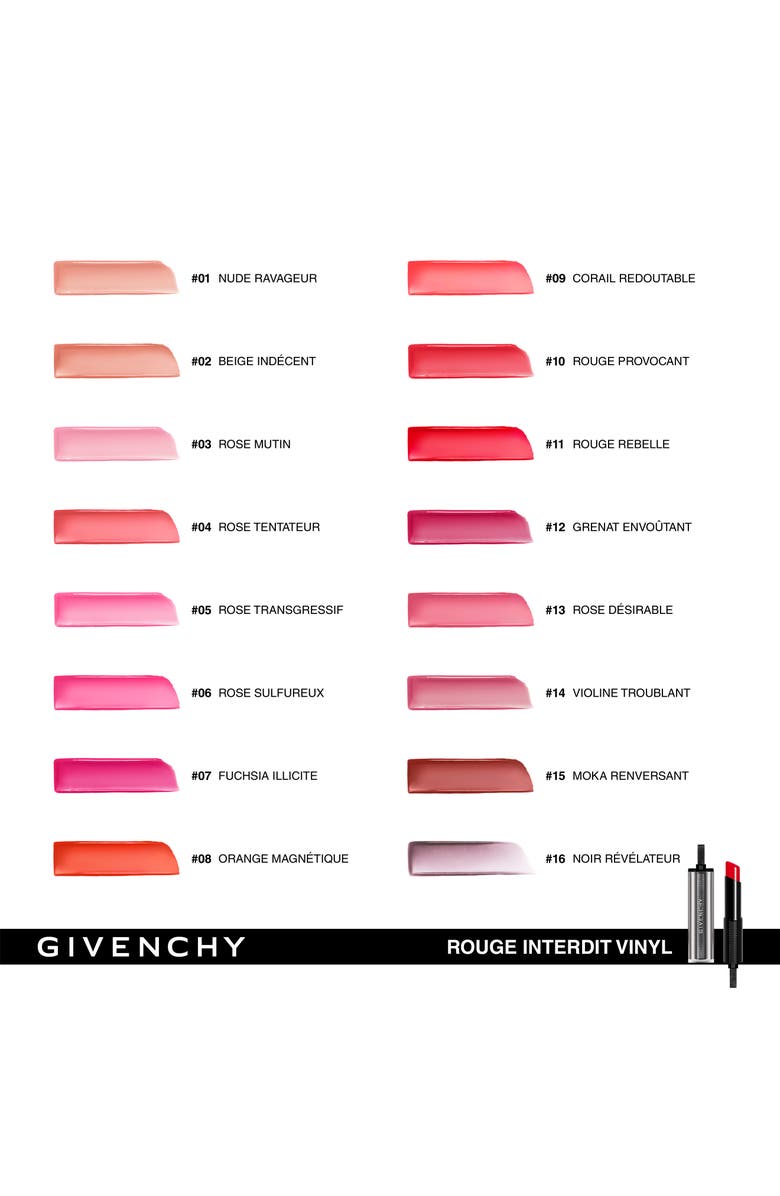 Givenchy Rouge Interdit Vinyl Extreme Shine Lipstick, Alternate, color,
