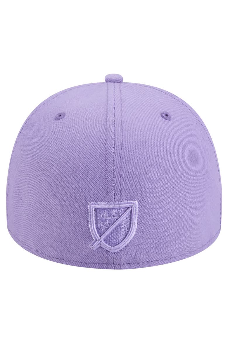 Men's New Era Purple Houston Dynamo FC Color Pack A-Frame 59FIFTY Fitted Hat, Alternate, color, Purple