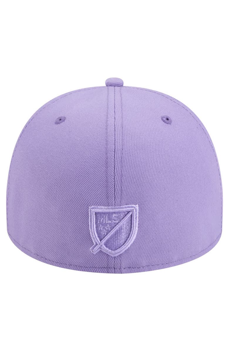 New Era Men's New Era Purple Houston Dynamo FC Color Pack A-Frame 59FIFTY Fitted Hat, Alternate, color, Purple
