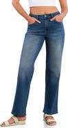 HINT OF BLU Cuffed Mid Rise Boyfriend Jeans