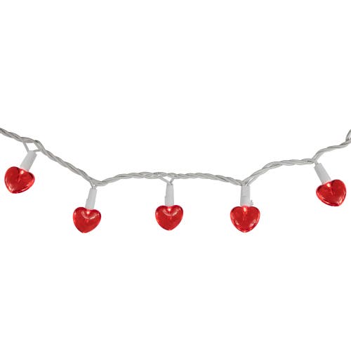 Northlight 20-count Red Led Mini Hearts Valentine's Day Lights In Red