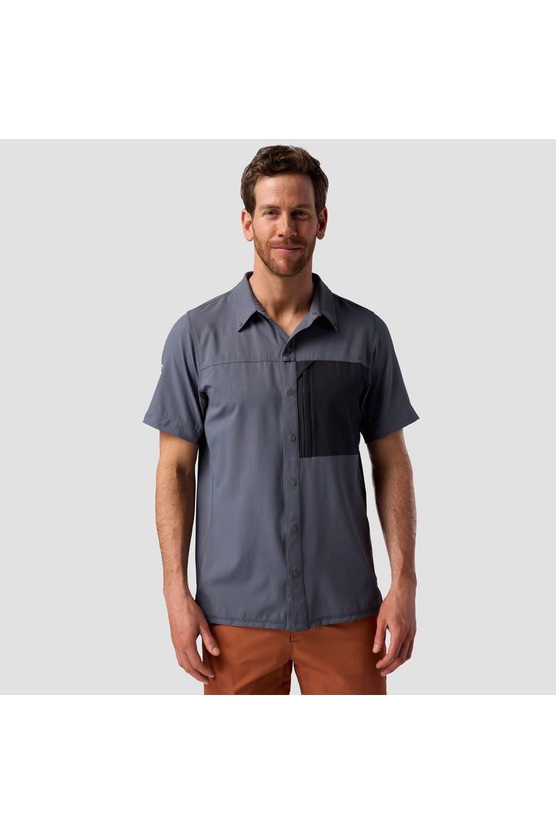Bga Tahoe Woven Convertible Snap-Up Shirt - Men's, Alternate, color, Turbulence/Black