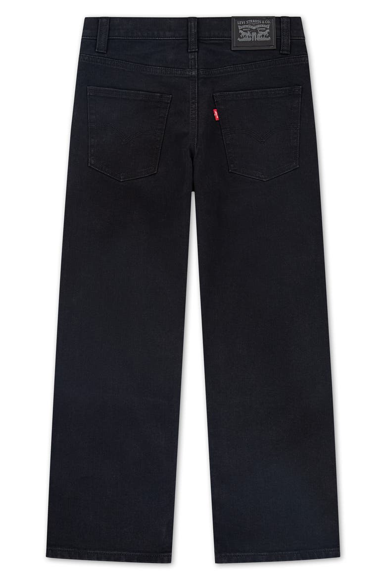 Kids' Loose Straight Fit Jeans, Alternate, color, BLACK STRETCH