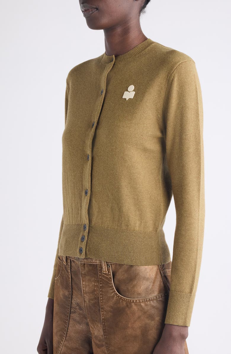 Isabel Marant Étoile Mona Cardigan, Alternate, color, Khaki