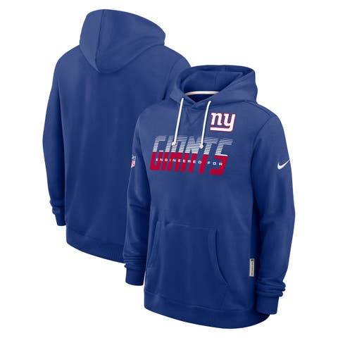 Men's Nike Royal New York Giants Sideline Standard Issue Top Prospect Dri-FIT Hoodie