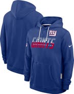 Nike Men's Nike Royal New York Giants Sideline Standard Issue Top Prospect Dri-FIT Hoodie