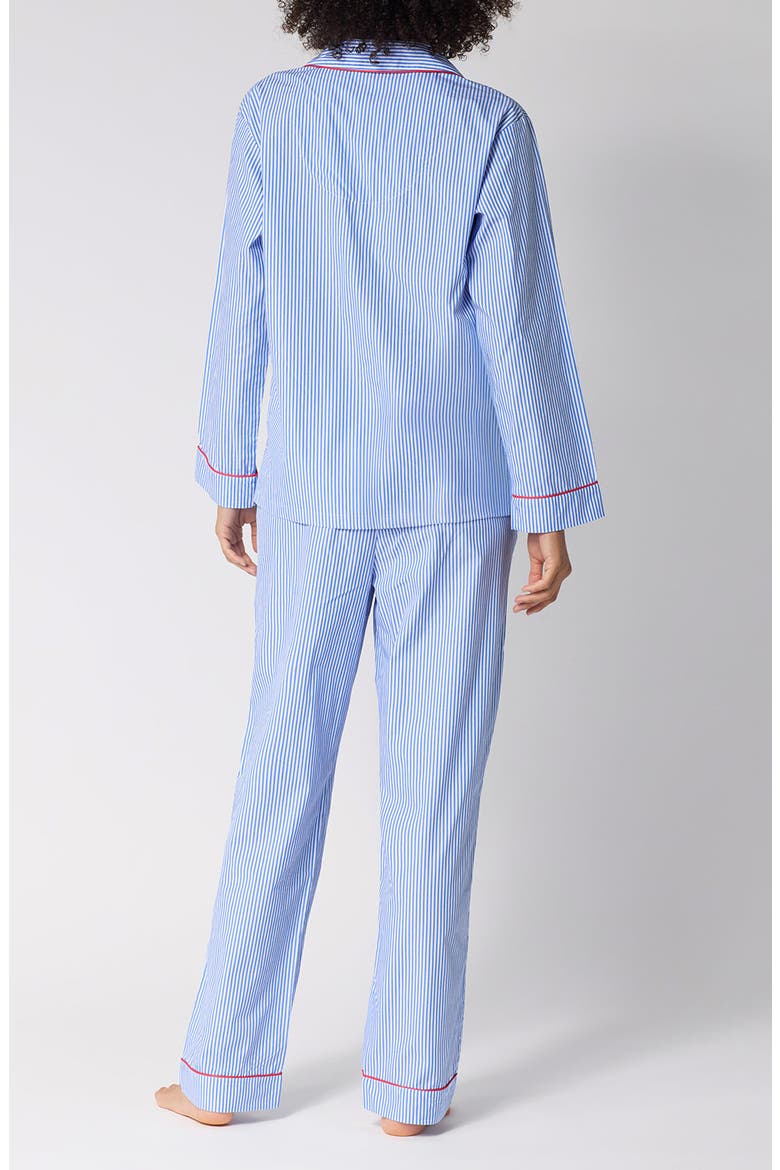 Striped Cotton Pajamas, Alternate, color, FRENCH STRIPE Y/ D