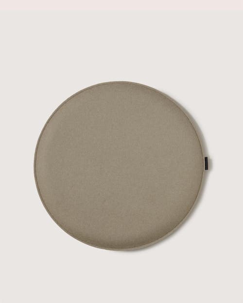 Graf & Lantz Graf Lantz Zabuton Merino Wool Round Seat Cushion In Brown