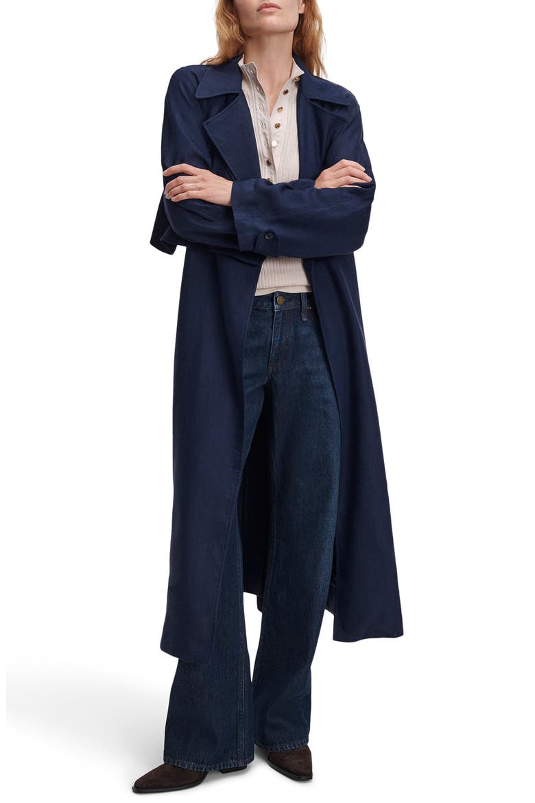 Willow Trench Coat, Alternate, color, NAVY