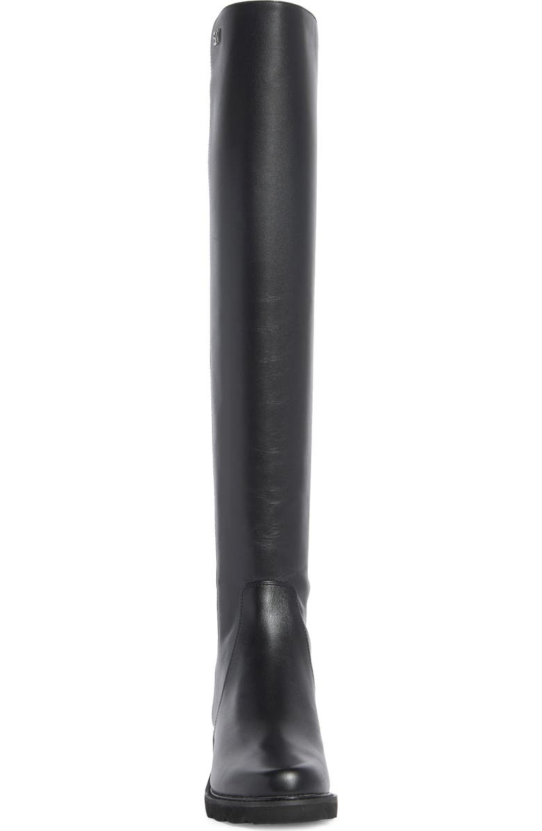 Stuart Weitzman Alina City Knee High Boot, Alternate, color, Black