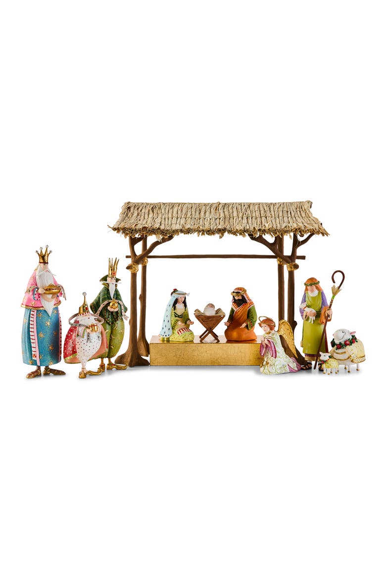 Patience Brewster 10-Piece Nativity Set, Main, color, MULTI