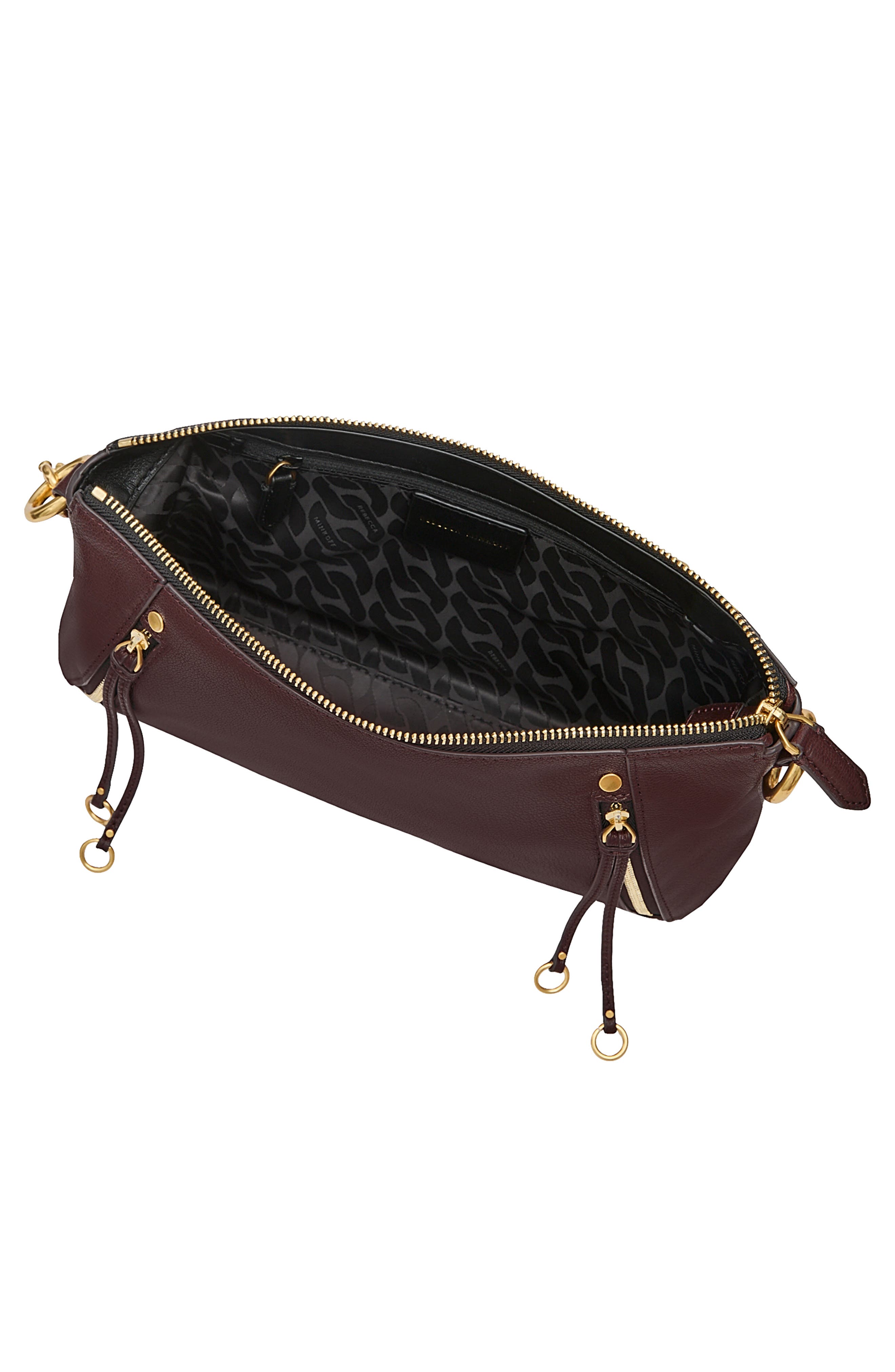 Rebecca Minkoff Small Rivington Leather Shoulder Bag, Alternate, color, Sable