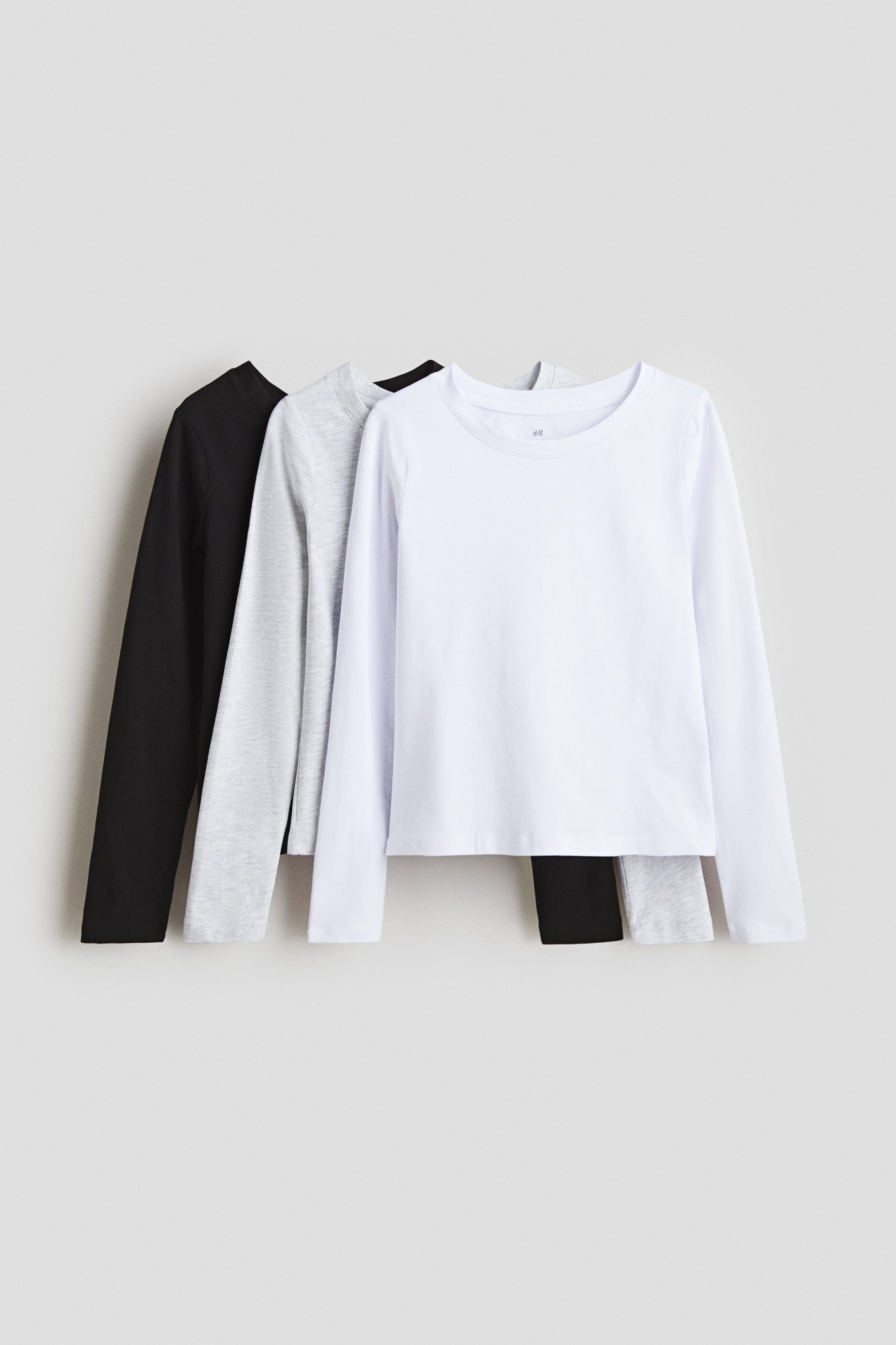 selected Black/gray melange/white