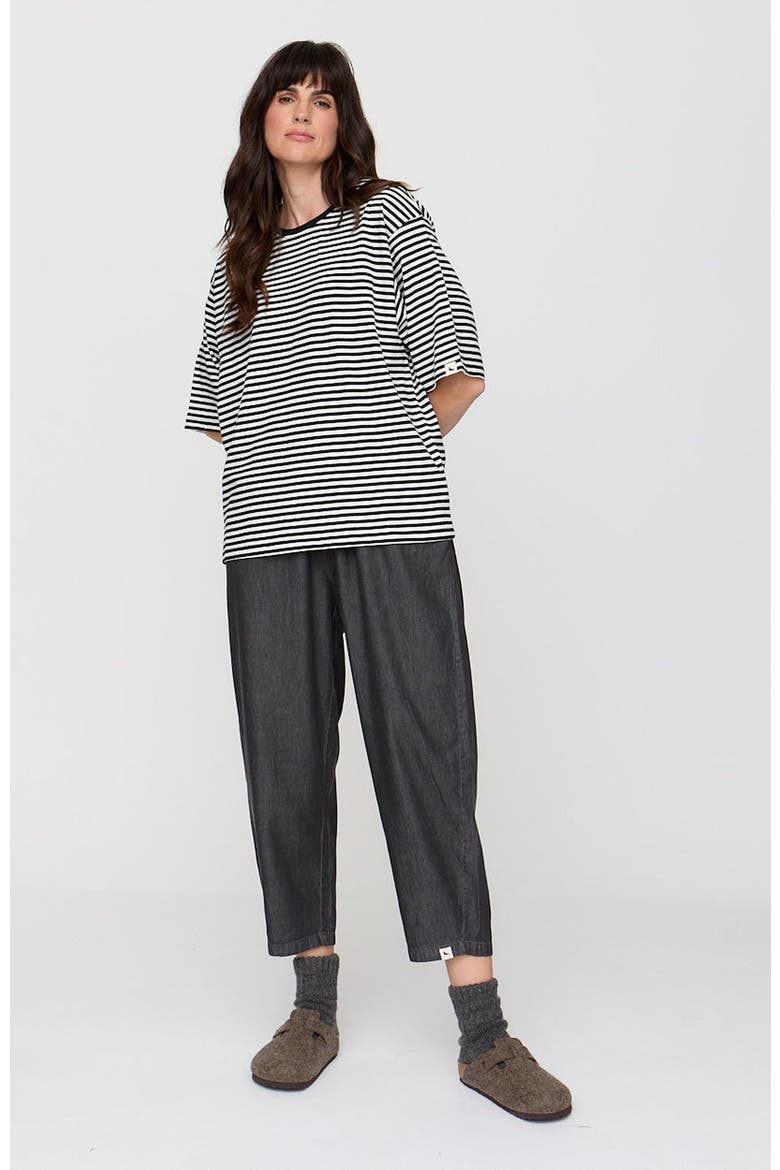 Organic Cotton Elsie Oversized T-Shirt, Alternate, color, Stripes