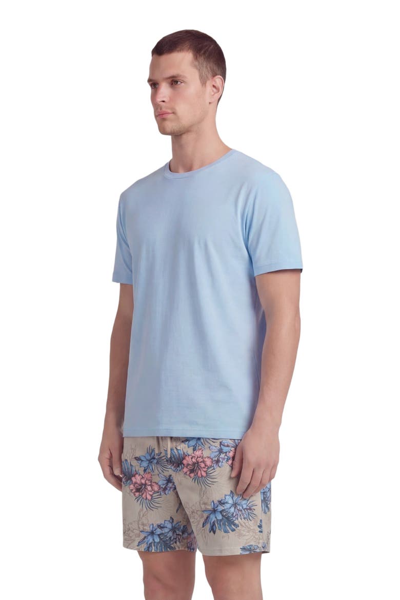 Exotic Floral Mens Lounge Short, Alternate, color, EXOTIC FLORAL NEUTRAL