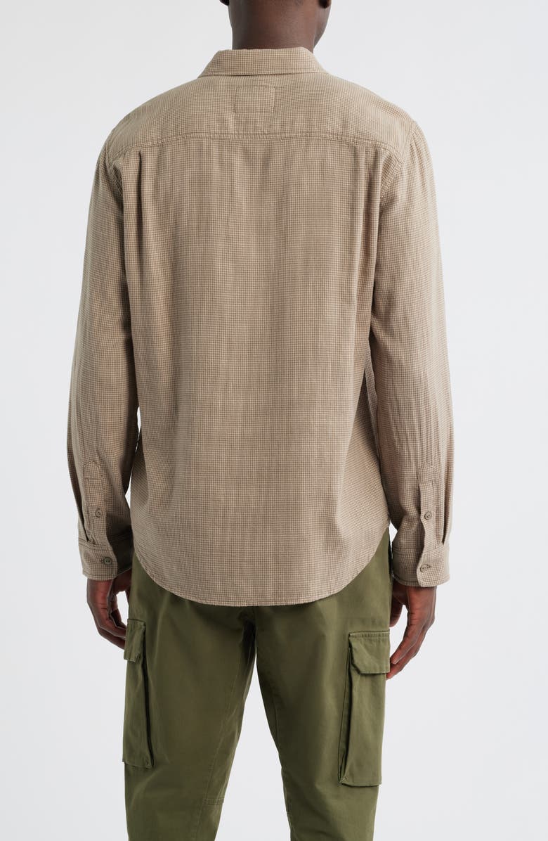 Rails Wyatt Microcheck Cotton Button-Up Shirt, Alternate, color, Cedar Houndstooth