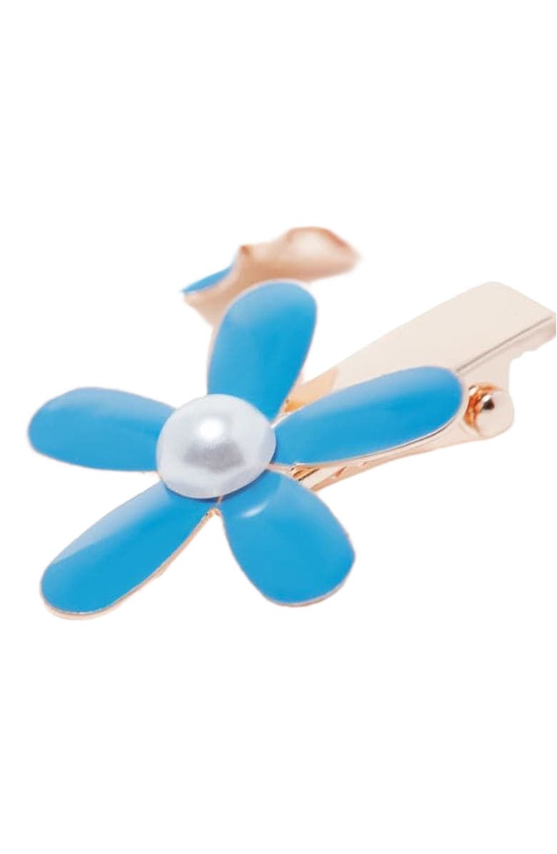 NUME Flower Hair Clip Set, Alternate, color, Blue