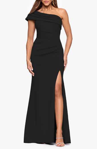 One-Shoulder Knit Gown
