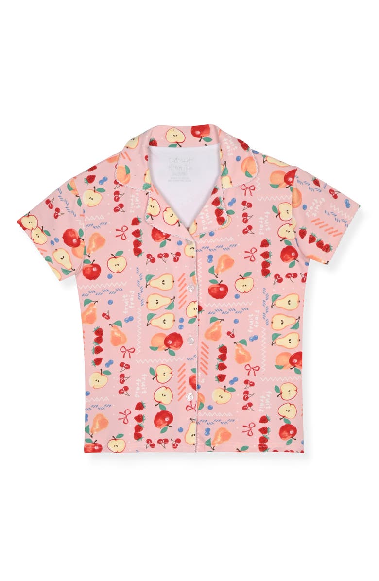 SLEEP ON IT Kids' Two-Piece Short Pajamas & Headband Set, Alternate, color, Pink