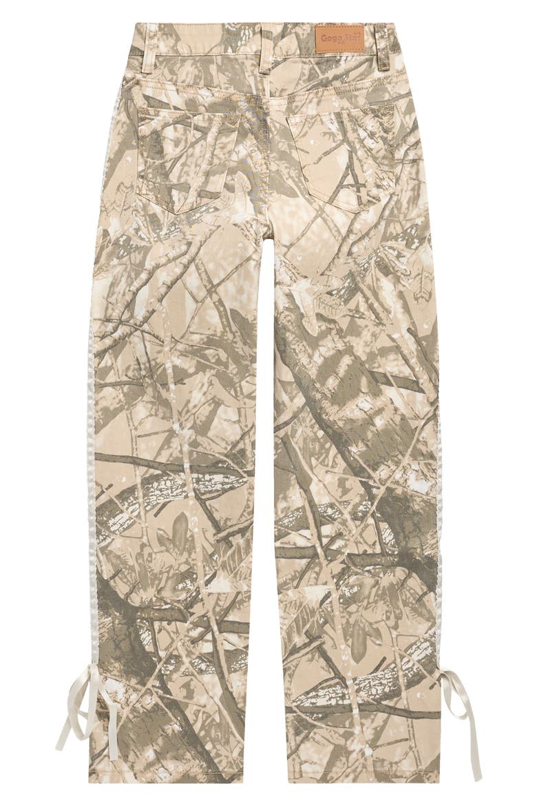 Kids' Double Stripe Camo Wide Leg Pants, Alternate, color, CAMOFLAUGE
