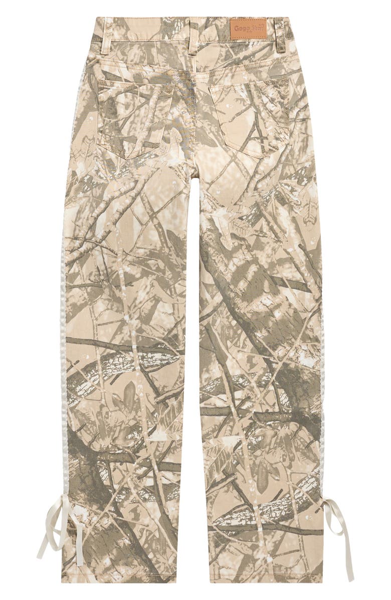 GOGO STAR Kids' Double Stripe Camo Wide Leg Pants, Alternate, color, Camoflauge
