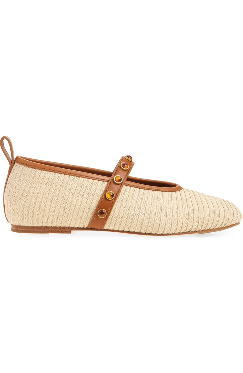 rag & bone Cabochon Spire Mary Jane Flat, Alternate, color, Natural