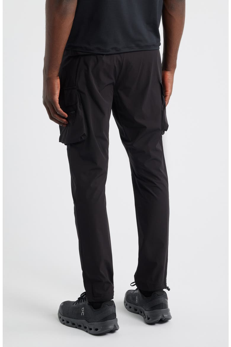 DNA Water Repellent Drawstring Cargo Pants, Alternate, color, JET BLACK