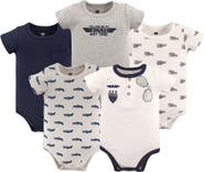 Hudson Baby Multipack Of 5 Comfortable Cotton Bodysuits