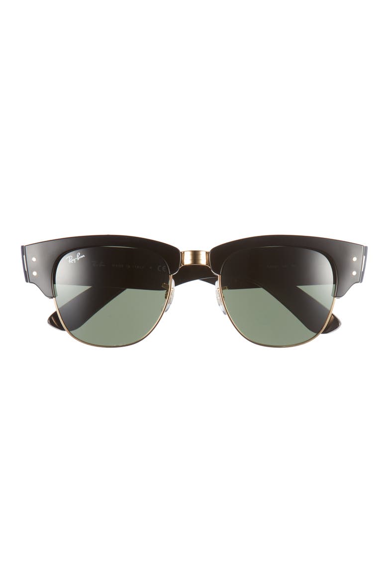 Mega Clubmaster 53mm Square Sunglasses, Main, color, BLACK