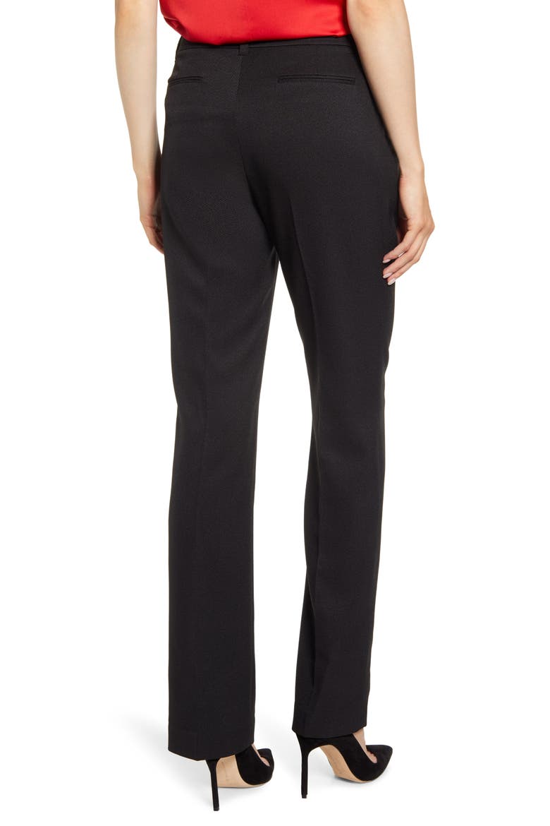 Mini Flare Leg Black Pants, Alternate, color, ANNE BLACK