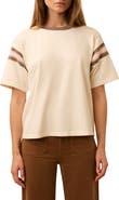 Faherty Throwback Stripe Sleeve Organic Cotton T-Shirt