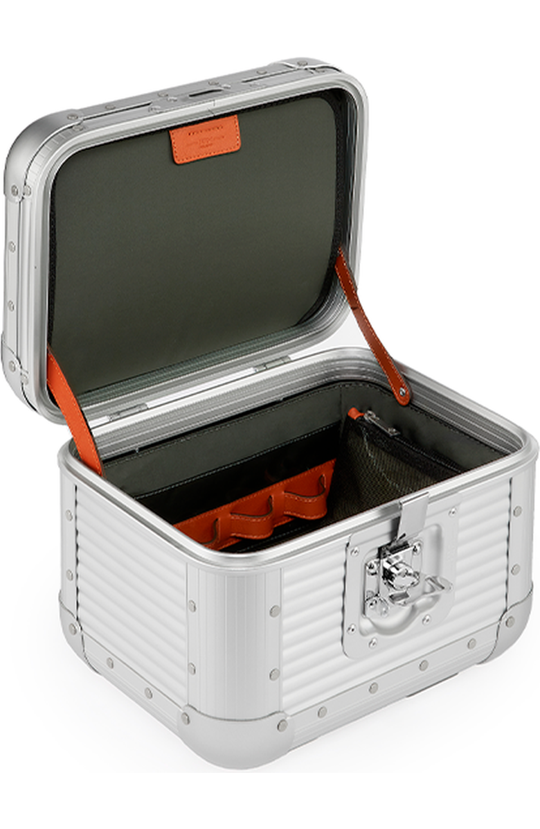FPM - Fabbrica Pelletterie Milano - US Bank Vanity Case, Alternate, color, Moonlight Silver
