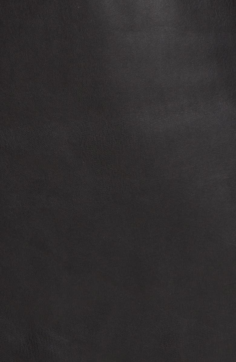 Topshop Double Breasted Faux Leather Blazer, Alternate, color,