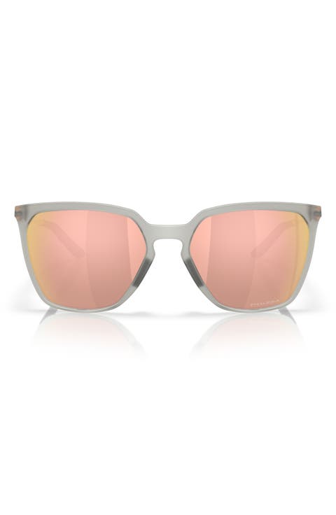 Prizm™ Berry 57mm Rectangular Sunglasses