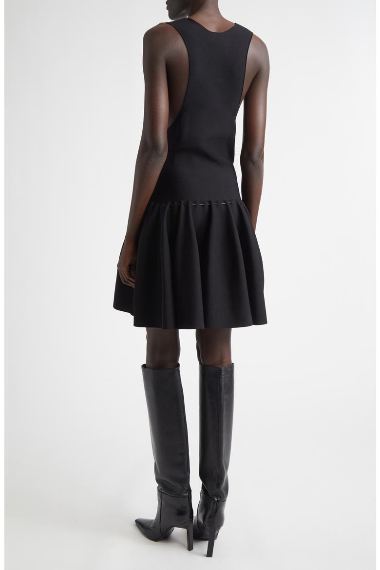 The Cleo Mini Sweater Dress, Alternate, color, BLACK