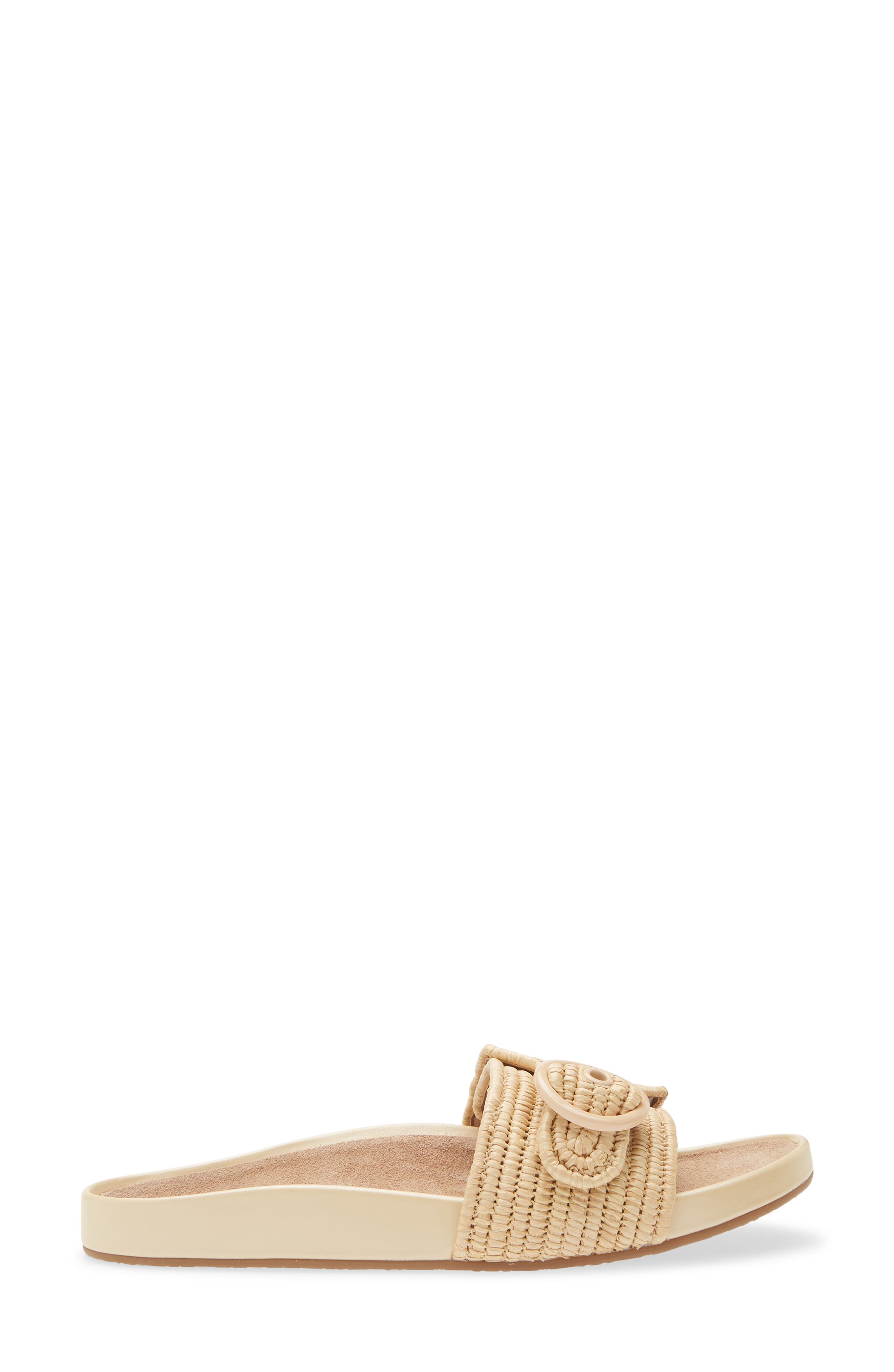 michelle slide sandal, Alternate, color, NATURAL