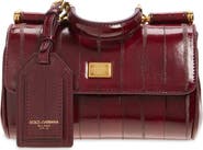 Dolce&Gabbana Small Sicily Anguilla Eel Skin Top Handle Bag