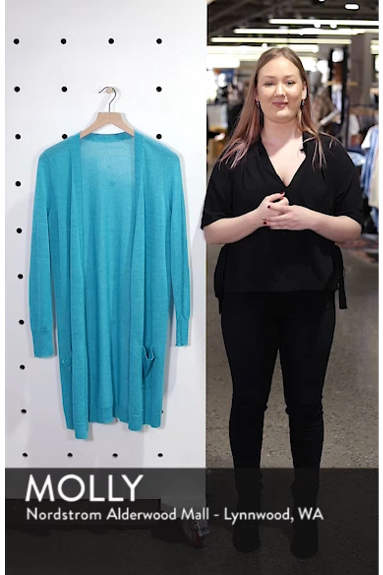 Long Linen Blend Cardigan video