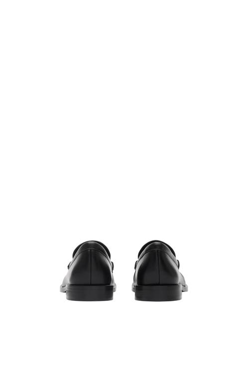 Burberry Cadet Grained Calf Leather Penny Loafers