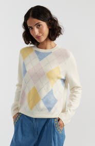 Chinti & Parker Wool-Cashmere Argyle Sweater