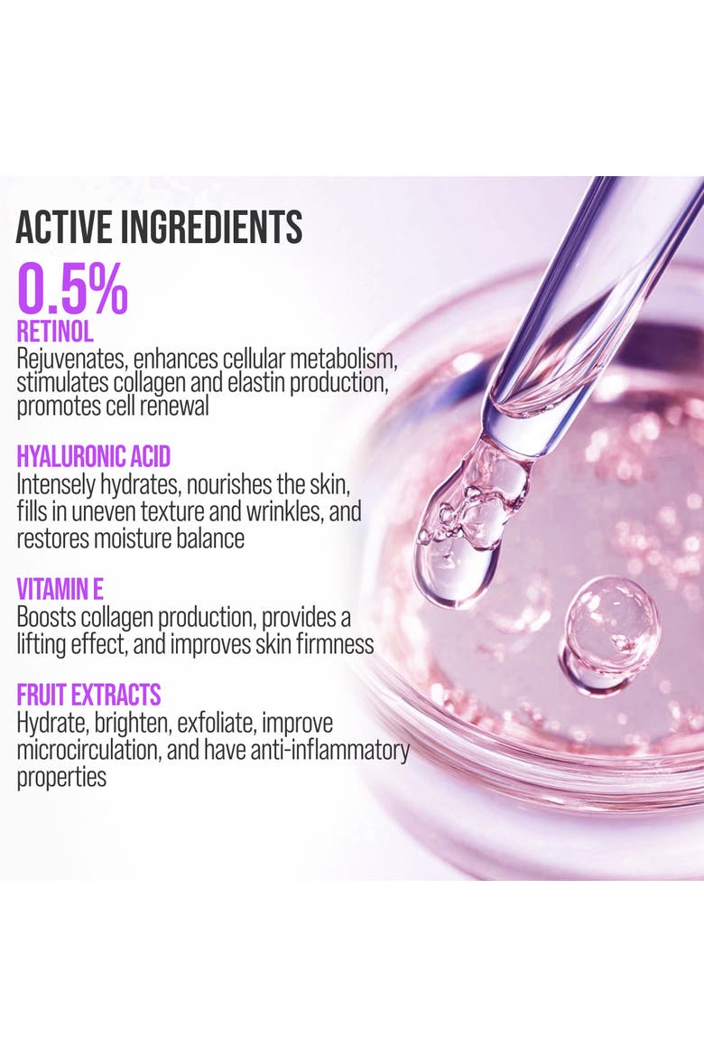 Face moisturizer with Retinol for Firming & Lifting effect with 3D Massage Applicator, Alternate, color, White