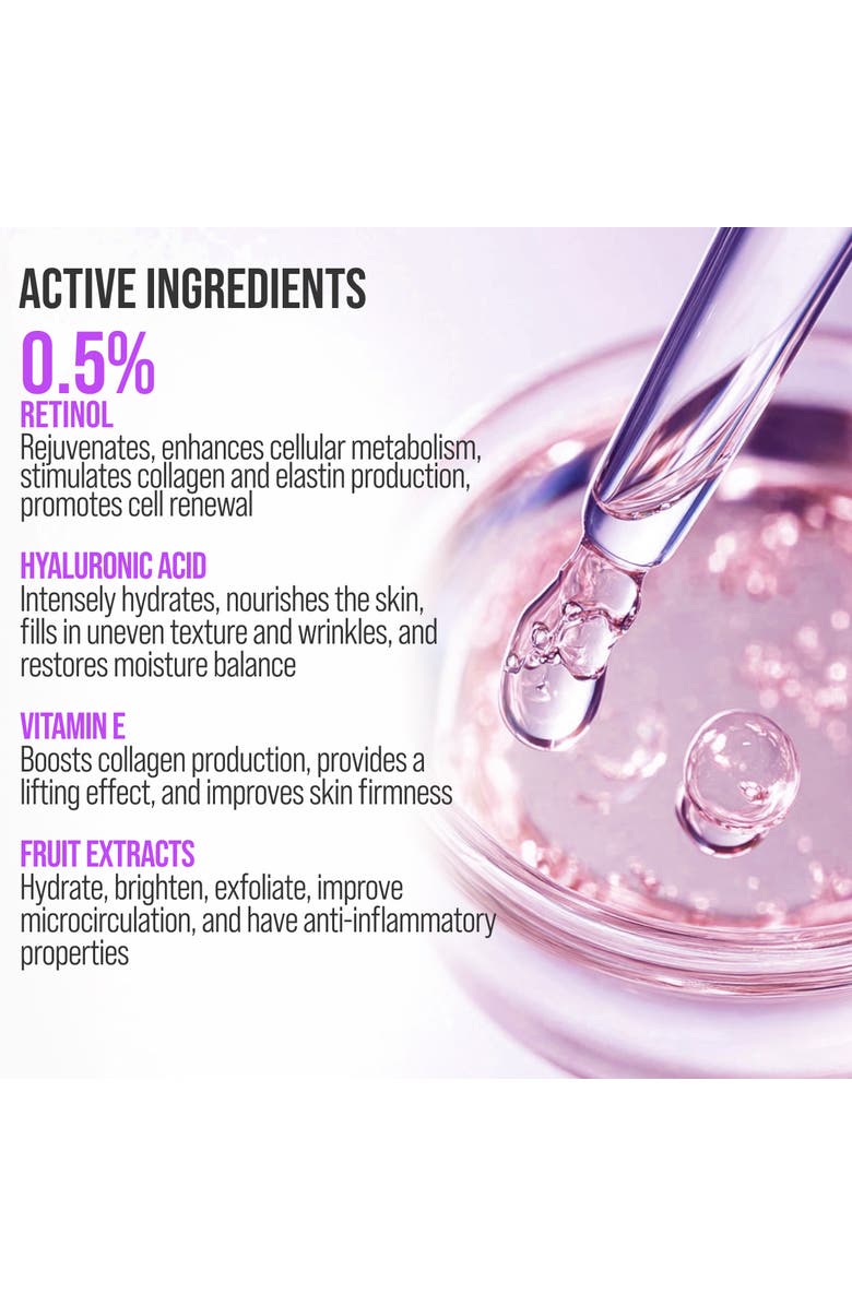 7DAYS Face moisturizer with Retinol for Firming & Lifting effect with 3D Massage Applicator, Alternate, color, White