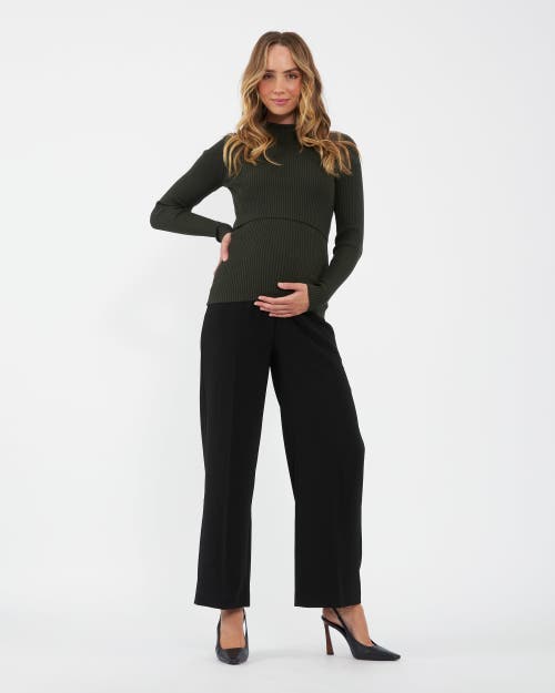 Ripe Maternity Alexa Wide Leg Maternity Pants In Black