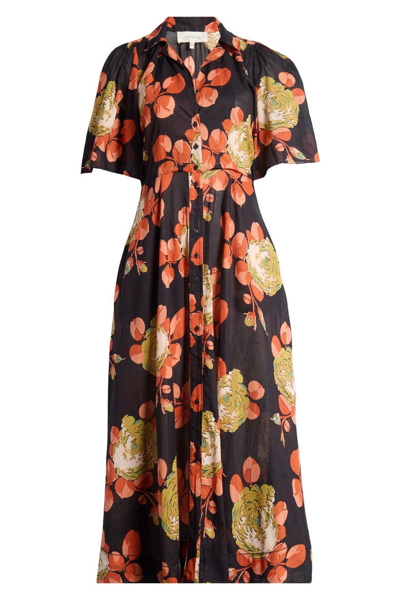 The Bridge Floral Print Dress, Alternate, color, CABBAGE ROSE PRINT