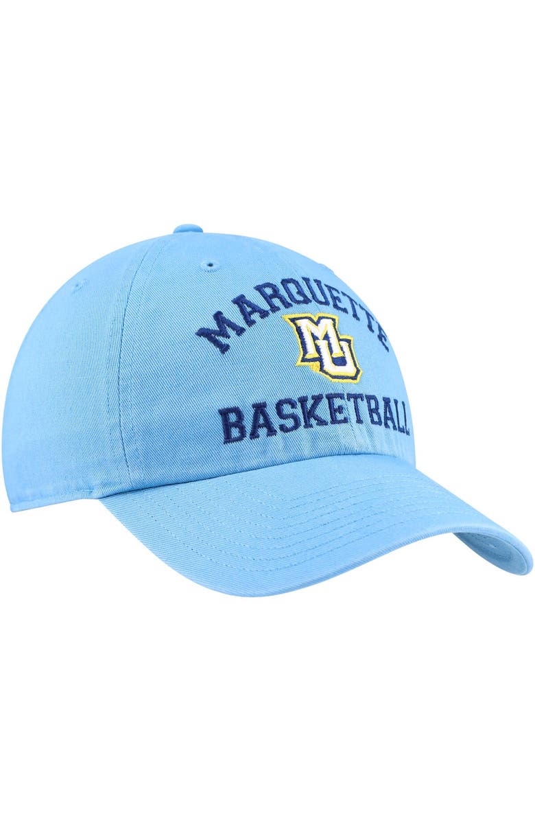 '47 Men's '47 Light Blue Marquette Golden Eagles Clean Up Adjustable Hat, Alternate, color,