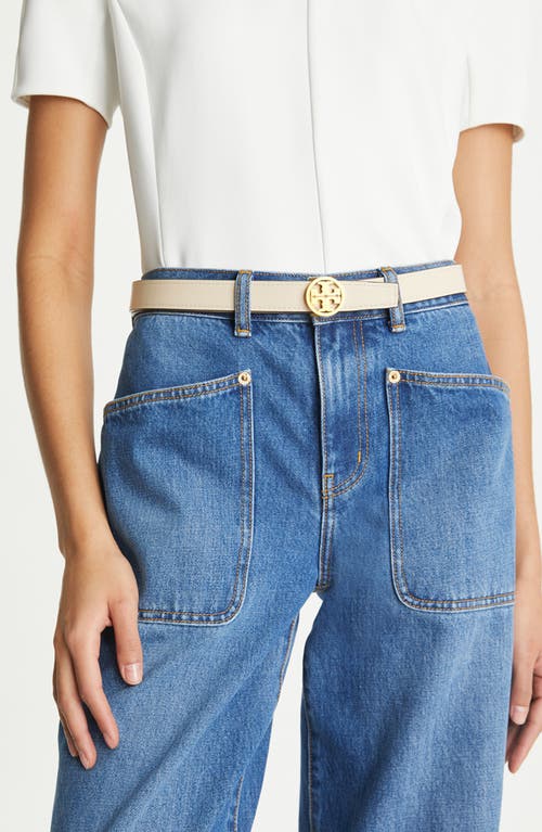 Tory Burch Miller 1-inch Reversible Logo Belt In Multi