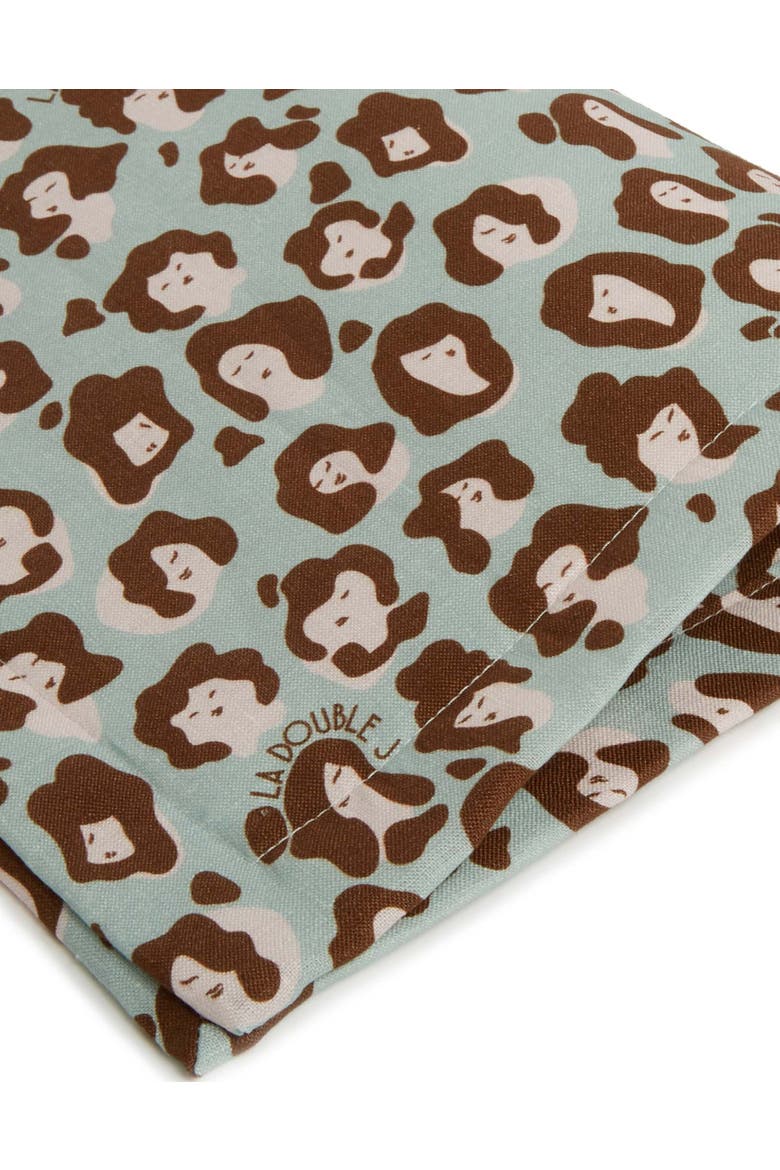 Placemats Set Of 2 (35X45) Lady Leopard Acqua Acquamarin, Alternate, color, Lady Leopard Acqua Acquamarin