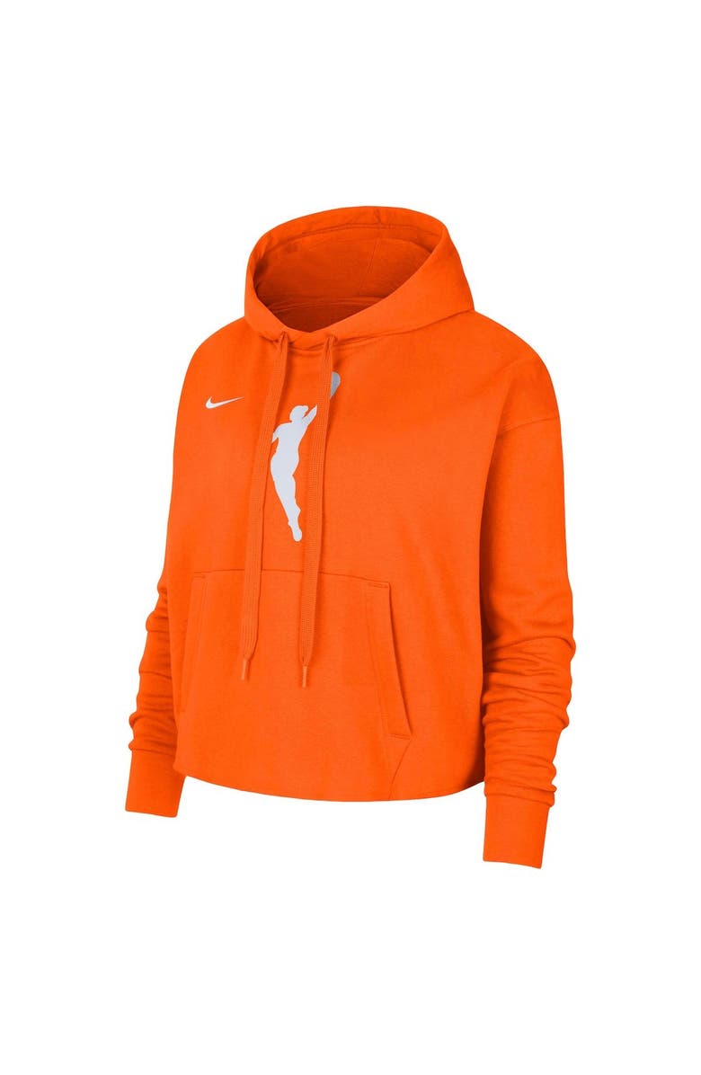 Nike Women's Nike Orange WNBA Logowoman Team 13 Cropped Pullover Hoodie, Alternate, color,