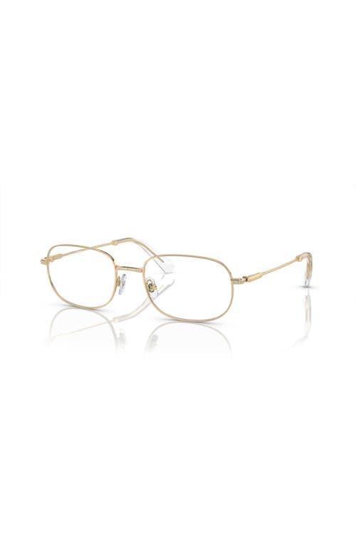 Swarovski 54mm Rectangle Optical Glasses In Gold